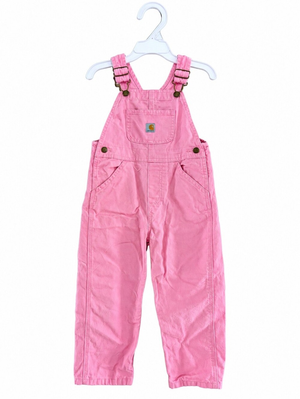 Carhartt 4T Pink Bib Overall Girls